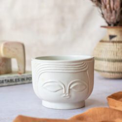 lady face planter handcarved from soapstone